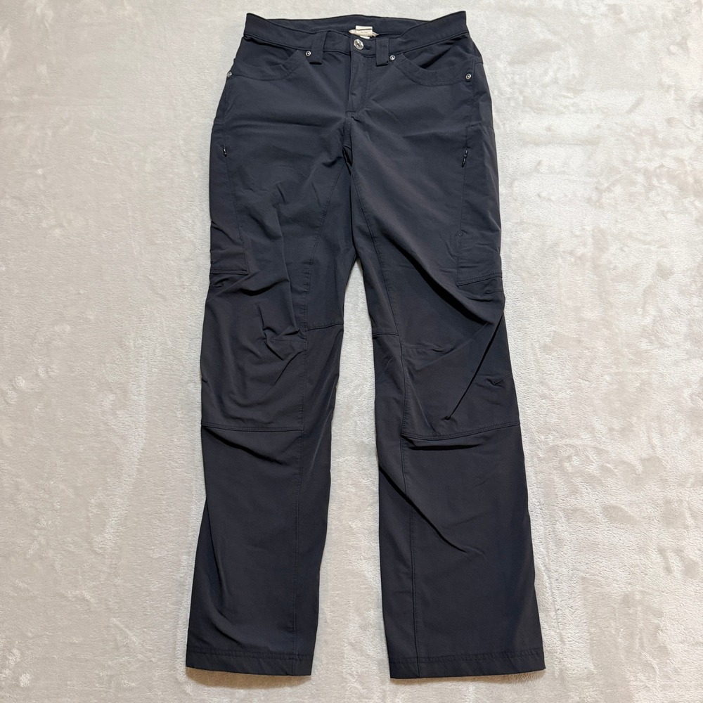 Duluth Trading Flexpedition Cargo Pants Women 4x31 Black Slim Fit Hiking Outdoor